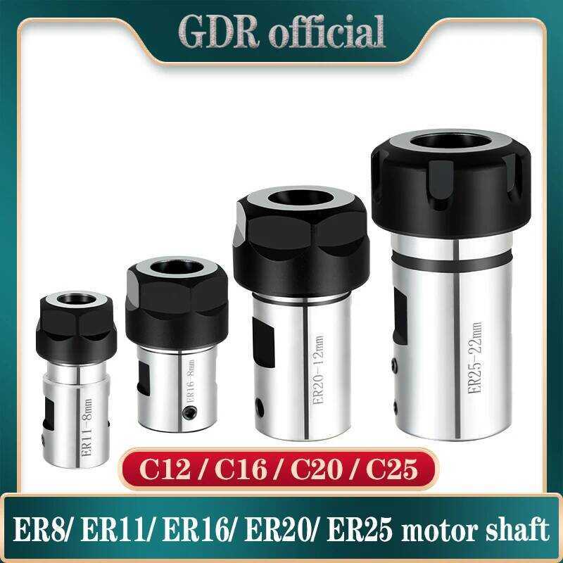 C Er11 Er16 Er20 ER Chuck Collet Motor Shaft Extension Rod Chuck Collet Tool Bar Tool Set 4Mm 5Mm 6