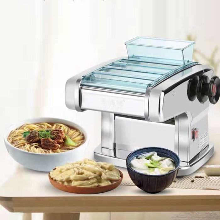 Electric Noodle Making Machine Stainless Steel Pasta Maker Cutting Slicer Noodle Pressing Machine D