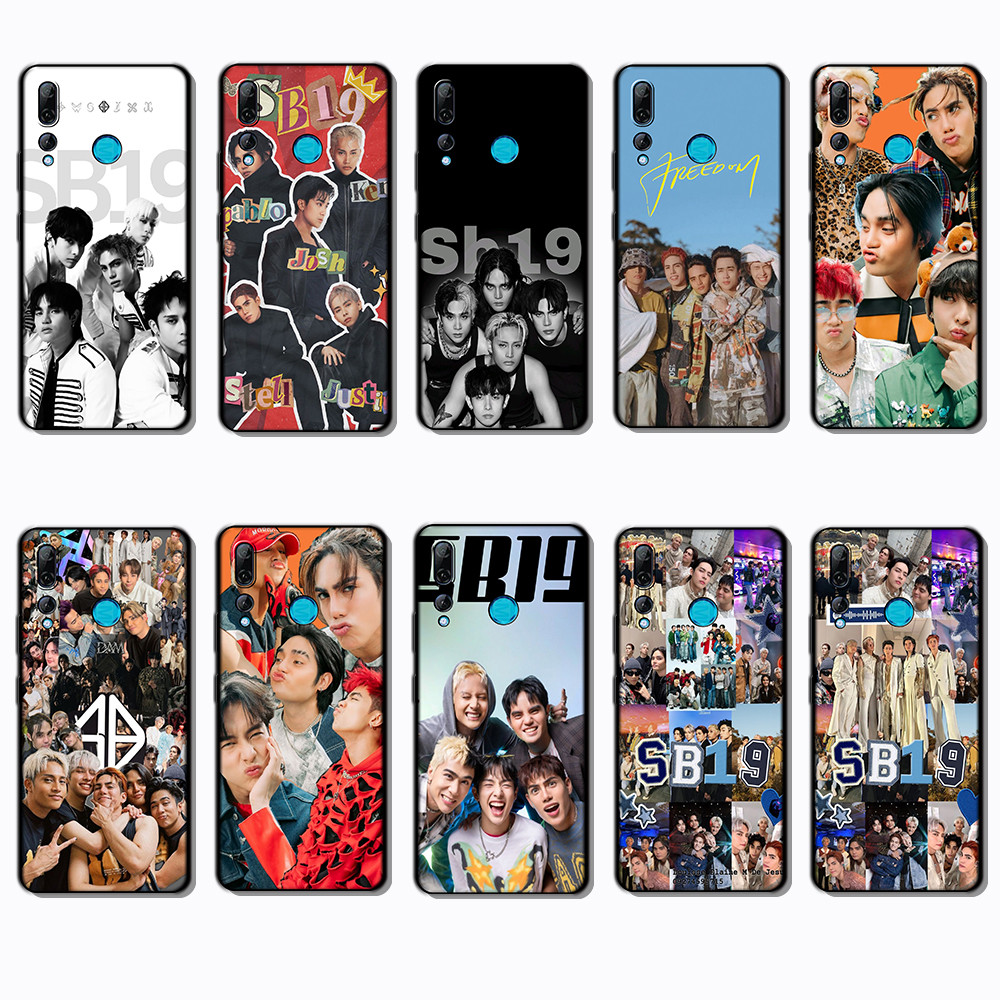เคสโทรศัพท์สีดําแบบนุ่มสําหรับ Huawei Y6s Y6 Pro Y7 Y9 Prime sb19 Cover
