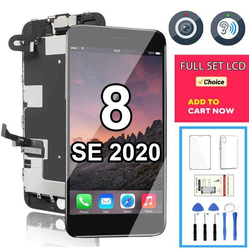 หน้าจอ LCD สำหรับ iPhone 7 8 Plus SE 2 2020 SE2 ชุดเปลี่ยนหน้าจอครบชุด ประกอบด้วยหน้าจอสัมผัส+กล้อง+