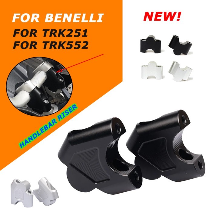 For Benelli TRK251 TRK552 TRK 251 TRK 552 Motorcycle Handlebar Heightening Riser Bar Clamp Mount Ri