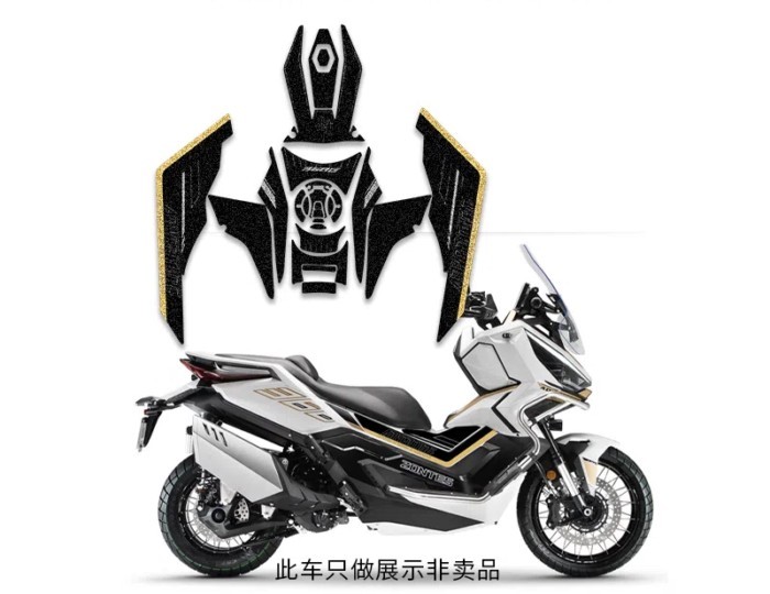 FOR ZONTES 368G 2024 Motorcycle body fairing sticker Tank Pads Gas Knee Grip Traction Sticker Prote