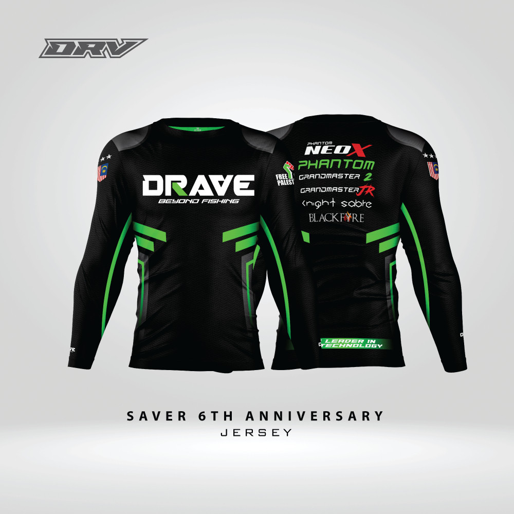 DRAVE Saver Jersey 6TH Anniversary Fishing Apparel