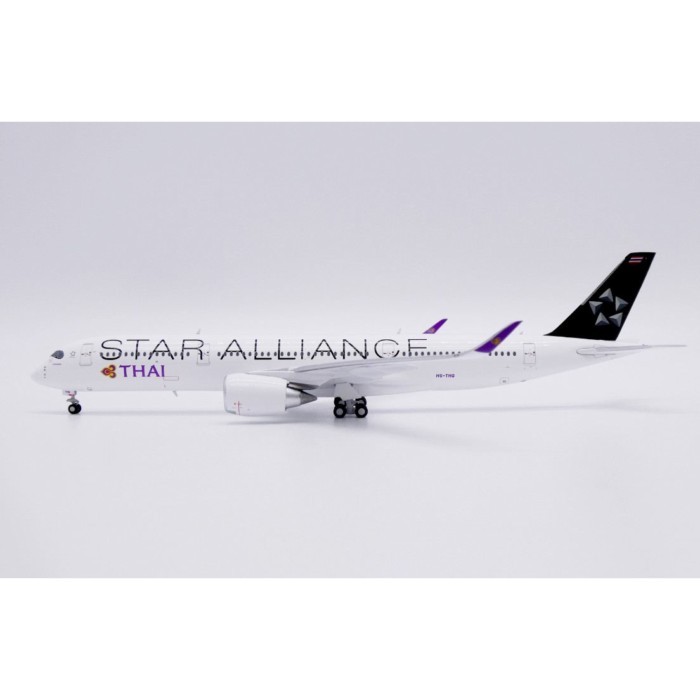 พร้อมสต็อก JC Wings 1: 400 Thai Airlines A350-900 HS-THQ โมเดลเครื่องบิน Starry Sky Out of Print Car