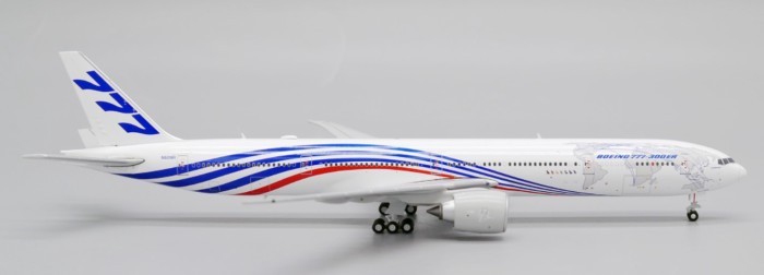 พร้อมสต็อก JC Wings Boeing Original Model B777-300ER N5016R 1: 400 Alloy Airplane Model Limited Edit