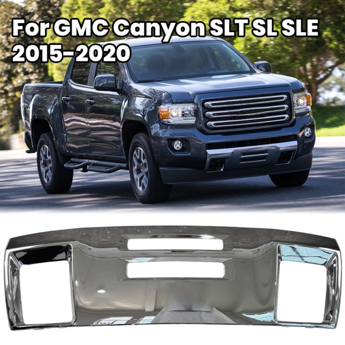 Front Bumper Valance for GMC Canyon SLT SL SLE 2015-2020 Front Bumper Cover Trim Bumper Skid Plate