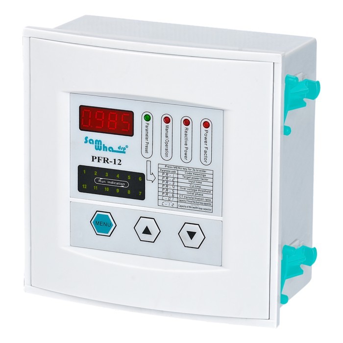 Samwha-Dsp PFR-12 Power Factor Controller, 12 Steps,  380VAC 50/60Hz