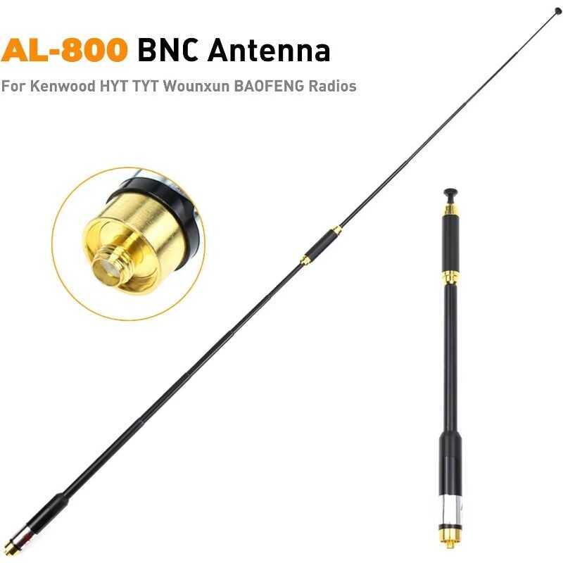 ▥ SMA ตัวผู้ Al-800ขยายได้เสาอากาศรับสัญญาณสูง BNC สำหรับวิทยุสื่อสาร Baofeng Uv-5R 888S Kenwoo