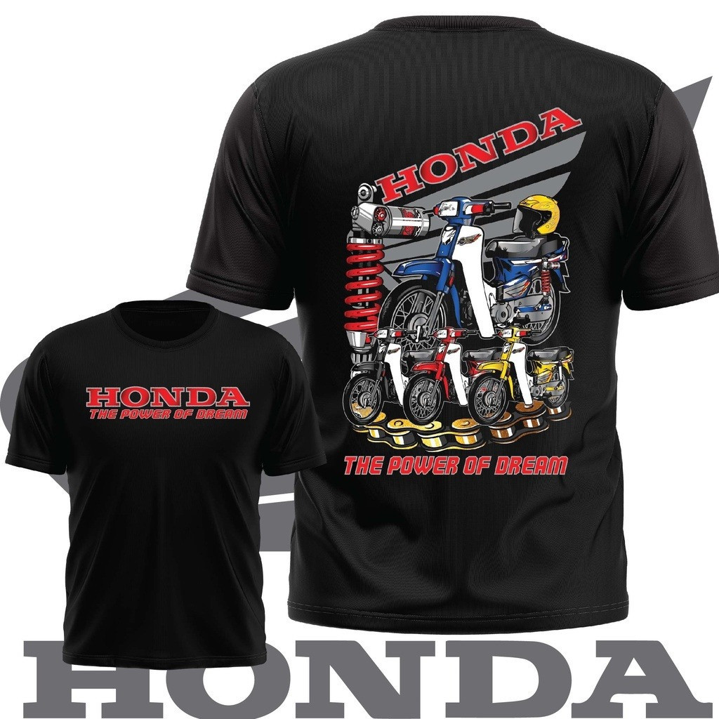Mens Cotton T-shirt Honda EX5 Print Tee Shirt Honda Baju ผู้ชายผู้หญิงเสื้อแขนสั้น