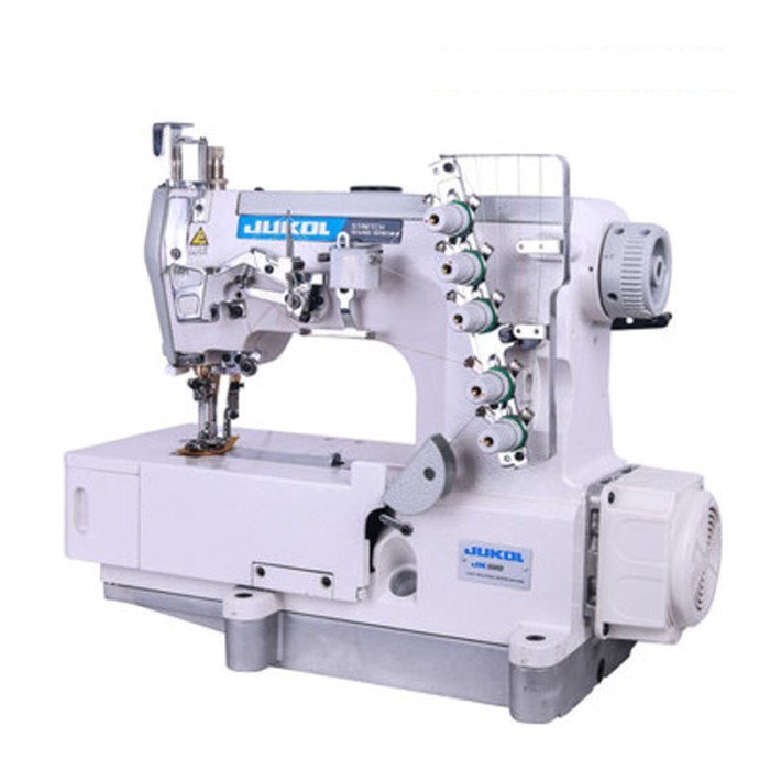 High Power Fully Automatic Sewing Machine Speed Stretch Direct Drive Three Needles Five Lines Indus