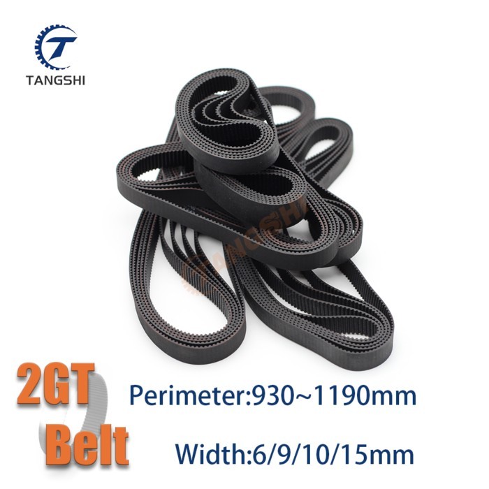 2GT Closed Loop Timing Belt Width 6~15mm GT2-930 950 960 1000 1040 1068 1100 1110 1136 1140 1142 11