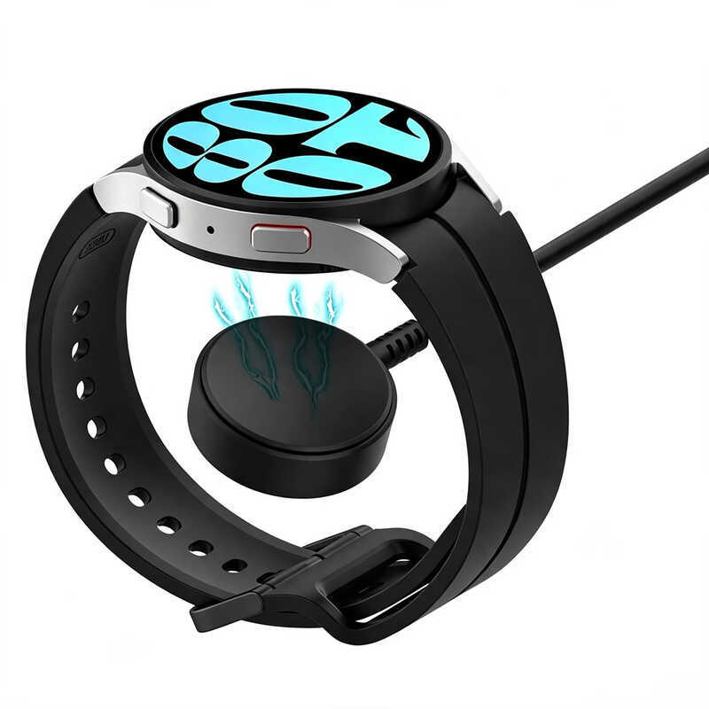 สายชาร์จ USB Type-C ความยาว 1 เมตร สำหรับ Samsung 9 8 7 6 5 4 สายชาร์จแม่เหล็กสำหรับ Galaxy Watch A