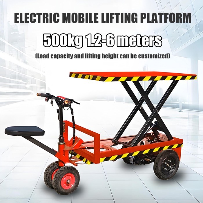 Mobile Inverted Lift Truck Electric Scissor Lift Hydraulic Lifting Platform Small Logistics Warehou