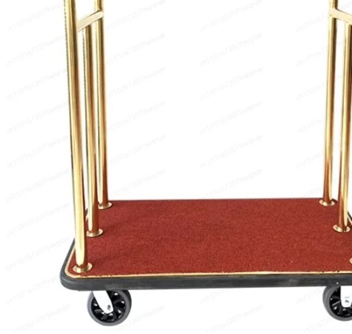Hotel Restaurant Cargo Trolley, Bellman Service Baggage Cart for Luggage Handling