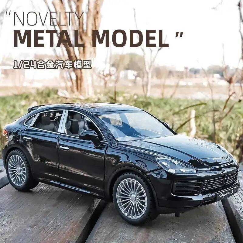 C 1:24 Porsche Cayenne S Turbo S Alloy Car Model Diecasts Metal Model Simulation Sound Light Collec