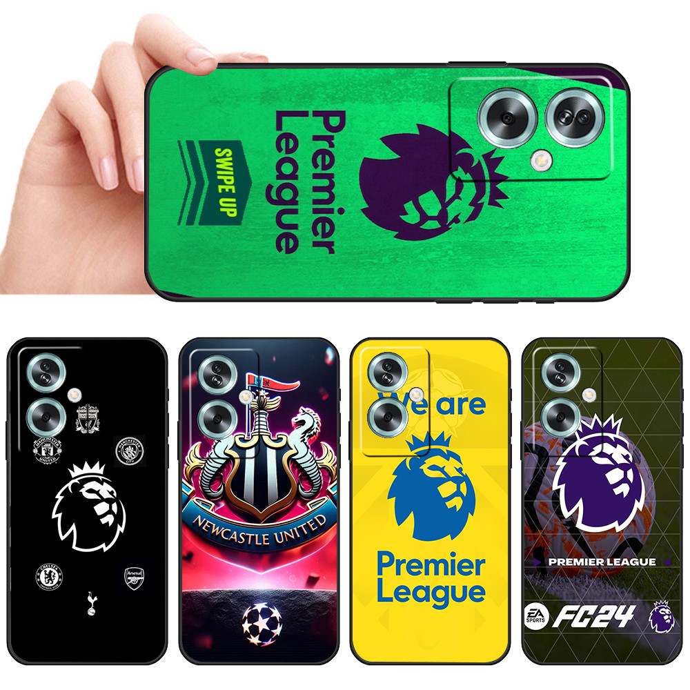 เคสโทรศัพท์สีดําแบบนุ่มสําหรับ OPPO A79 5G SX41 พรีเมียร์ลีกโลโก้ปลอกป้องกันการตกฝาครอบป้องกัน