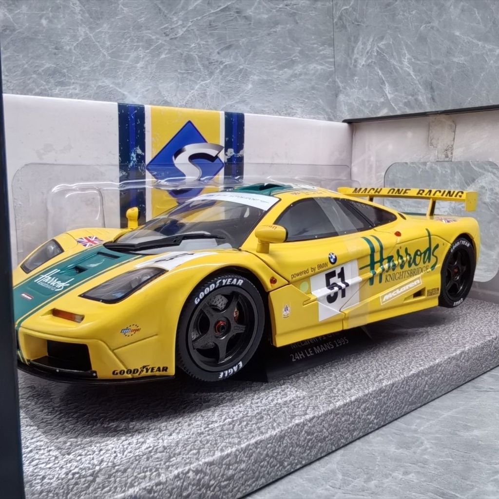 SOLIDO 1/18 McLaren F1 GTR 1995 24H LEMANS 51 Racing Model Alloy