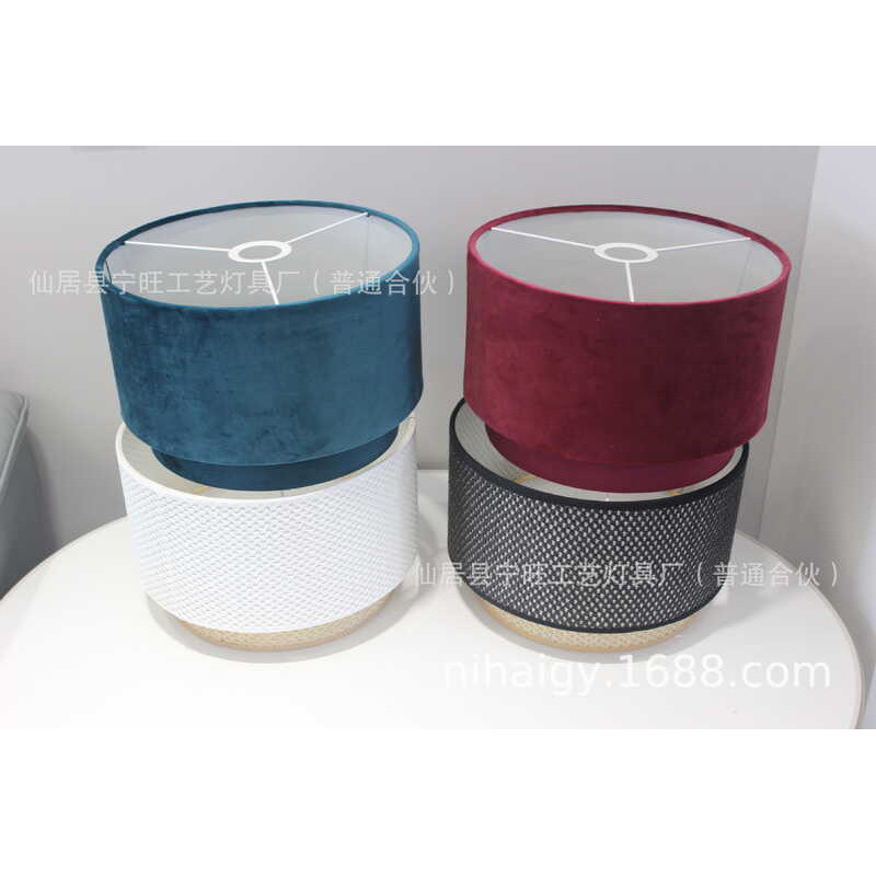 โคมไฟโคมระย้าคู่ E27E14 โคมไฟหลายชั้นโคมไฟผ้า