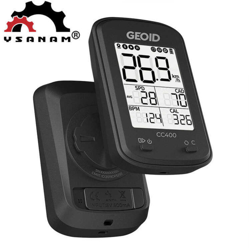 GEOID CC300/CC400 นาฬิกาจักรยานสมาร์ทดิจิตอล มีระบบ GPS และวัดระยะทางความเร็ว