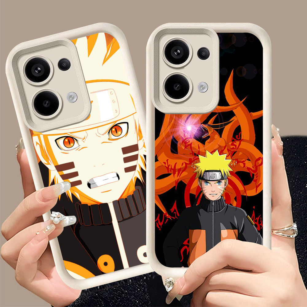 Q-2 Naruto ขาวดำเคสโทรศัพท์หรับ OPPO Reno A6 13F 14F 13 Find X9 14 15 Pro 5G ปกสีชมพู