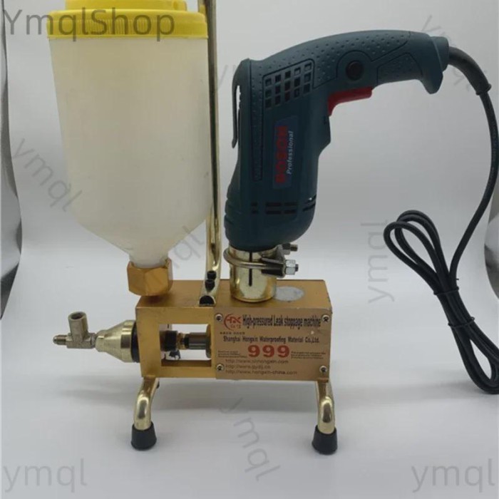 Epoxy injection pump Epoxy / Polyurethane foam Grouting Machine Steel HosePolyurethane crack 999 hi