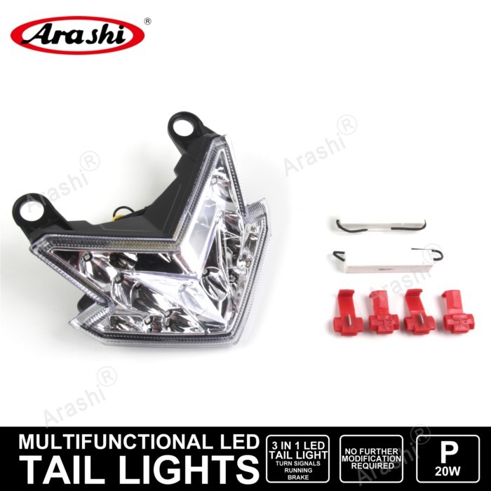 Arashi For KAWASAKI 13-15 ZX-636 Z800 ZX-6R ZX636 ZX6R Motorcycle Turn Signal Tail Lights LED Brake