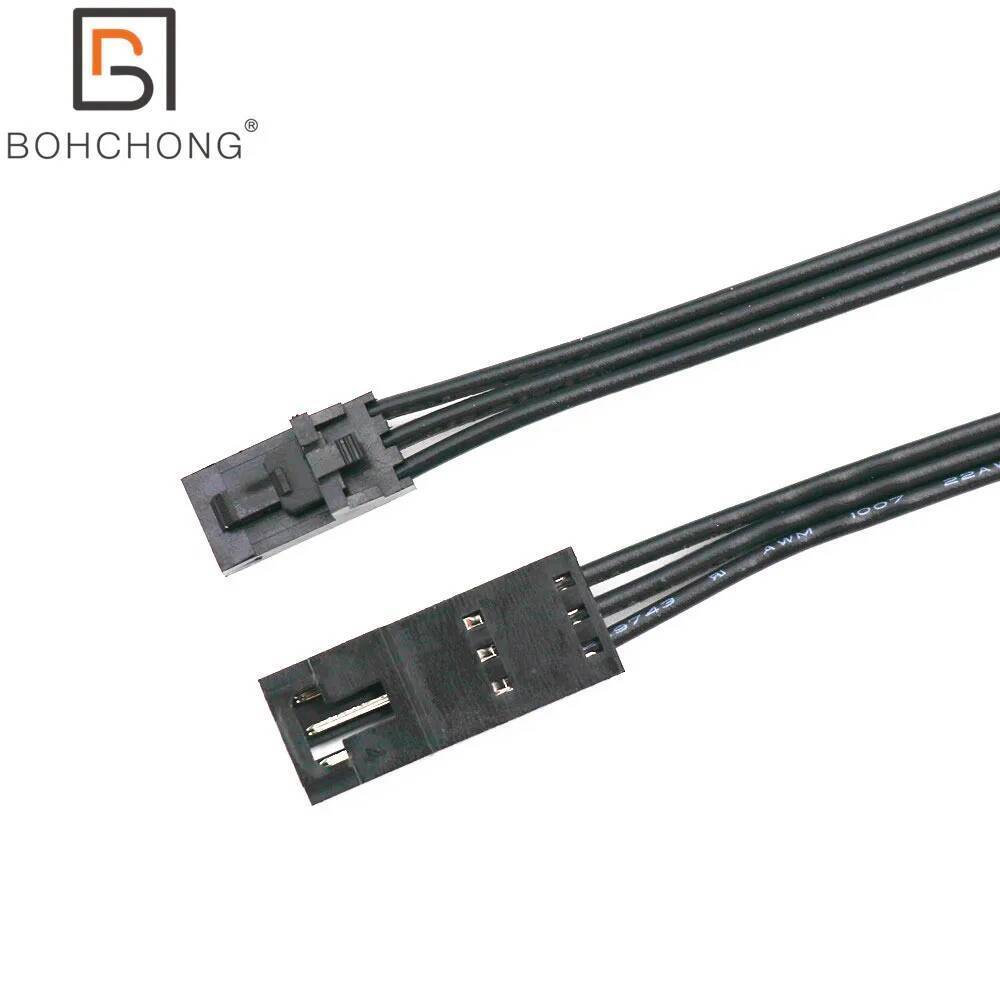 50 ซม.Corsair RGB Fan Hub Lighting Node Commander Extension Cable HD LL120 140 QL 3Pin to 4Pin Conve