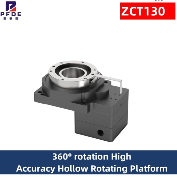 ZCT130  360°  Hollow Rotating Platform  Nema23 57 Stepper 60 Servo Motor Reducer Rotary Actuator Ro