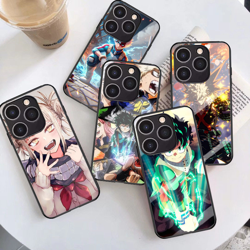 B-22 My Hero Academia Casing สําหรับ Infinix Hot Smart Note 40 HD 40i 30i 8 Pro Plus เคสกระจกนิรภัย