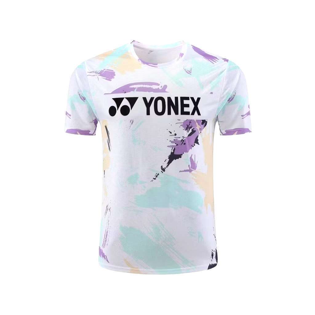 Unisex Yonex Badminton เสื้อยืดกีฬาแขนสั้นแห้งเร็ว S-5XL