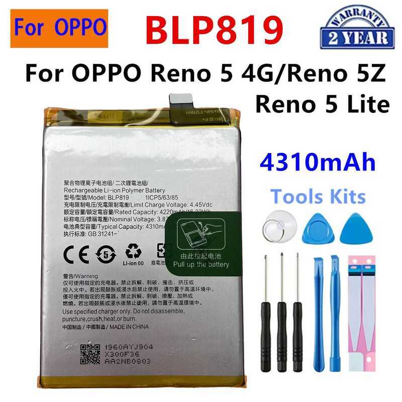 แบตเตอรี่โทรศัพท์สำรอง Blp819 Blp779 Blp737 Blp735 Blp717 สำหรับ 5 5Z 4Z 2F 2Z Reno Z 2 A93 F17 Pro