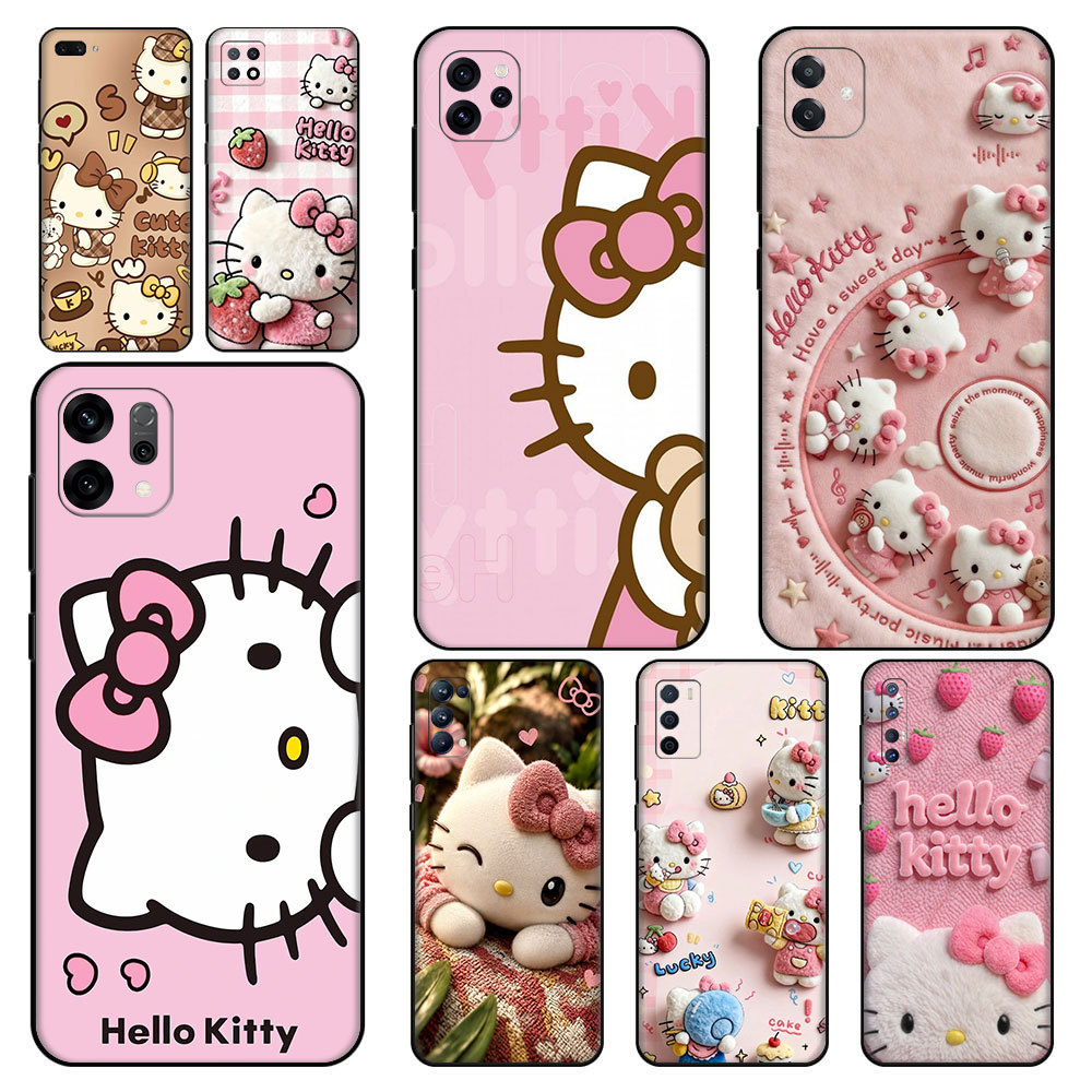 การ์ตูนน่ารัก Hello Kitty ^LI3 สําหรับ OPPO A1 A98 F23 A3 S A5 X Pro A9 A5S A7 A8 A31 A12 S A12E ควา