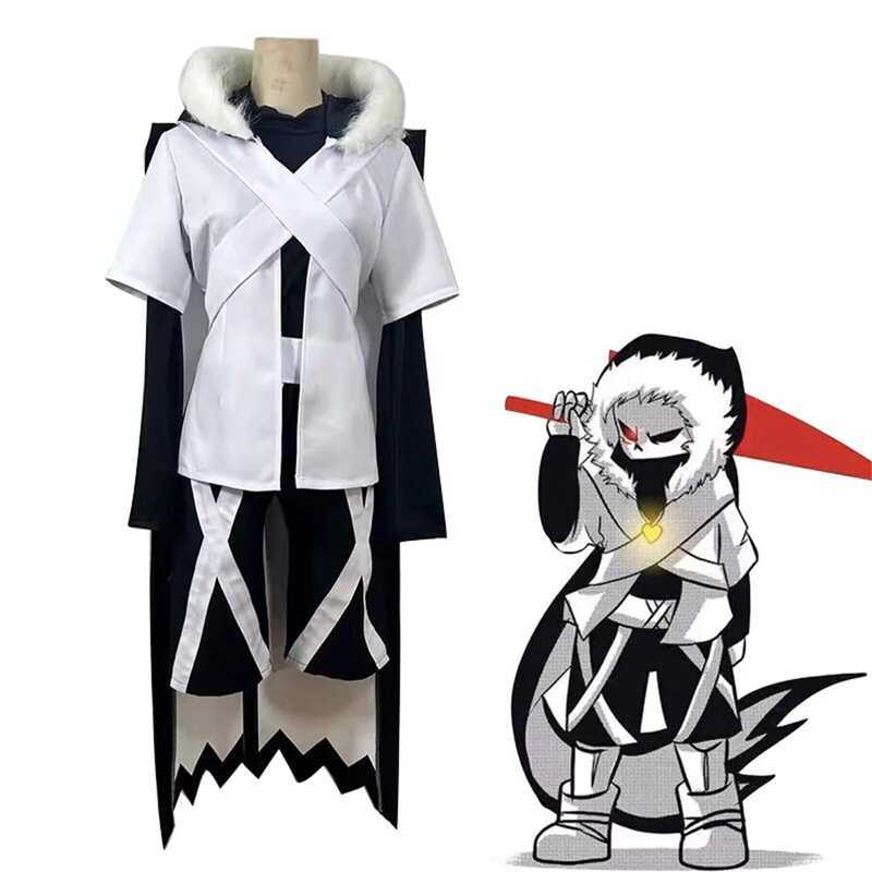 e Undertale Xtale Cross Sans Cosplay Costume Full Set With Collar Halloween Party Outfit White Suit