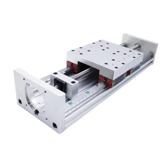 Sliding Table Stage Linear Module With 100mm to 850mm Effective Moving Length + HGR20 Guide Rails +