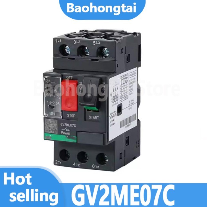 New GV2M07 GV2ME07C GV2-ME07C GV2ME07 GV2-ME07 Motor Circuit Breaker, TeSys GV2, 3P, 1.6-2.5 A, The