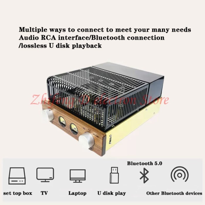 EL84 push-pull tube amplifier, British AN circuit, built-in digital broadcast, strong power, sweet