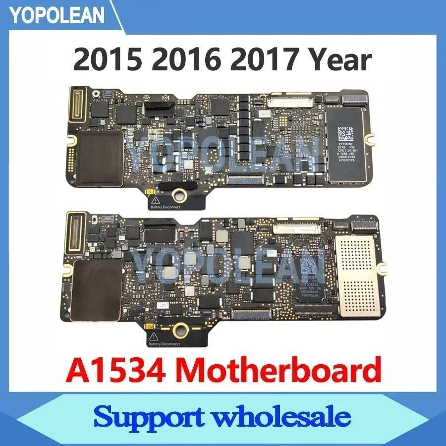 TA A1534 เมนบอร์ด 820-00045-A 820-00244-A สําหรับ Macbook Retina 12 "A1534 Logic Board 8GB 16GB 256G