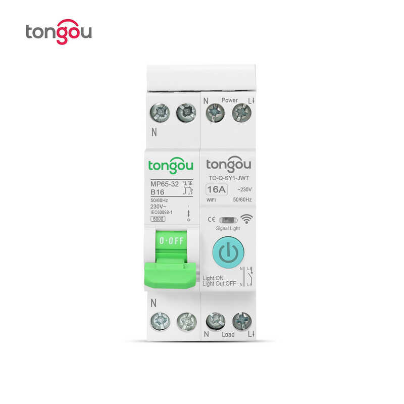 TUYA เบรกเกอร์ WiFi อัจฉริยะขนาดเล็ก 1P 32A Timing Delay รีโมทคอนโทรลสมาร์ทโฮม