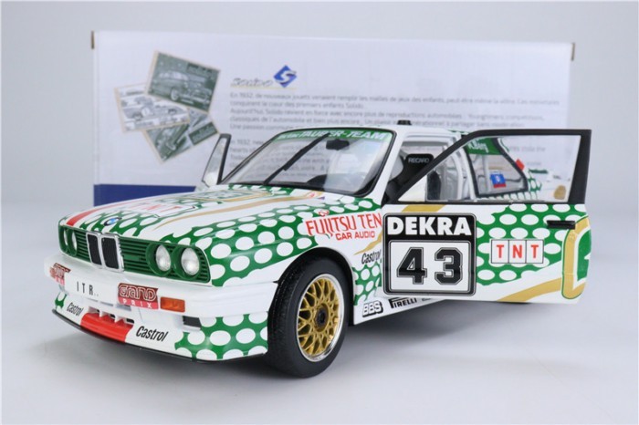 Solido Solido รถรุ่น 1: 18-BMW-E30 M3-Racing DTM-1991 รถรุ่น