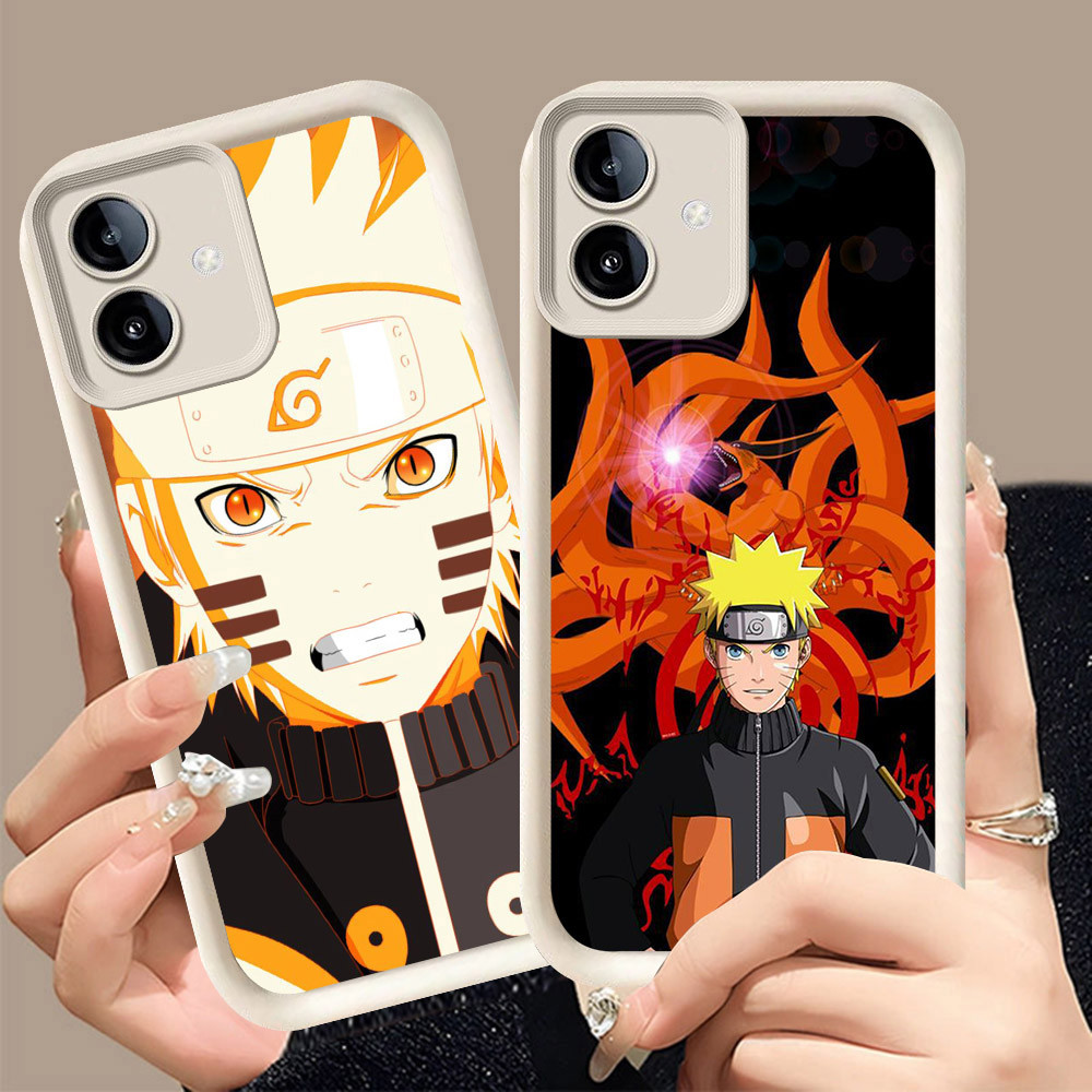 Q-2 Naruto ขาวดำเคสโทรศัพท์หรับ VIVO IQOO U5 Y75 Y02A U5E Y02T Y02 Z6 5G ปกสีชมพู