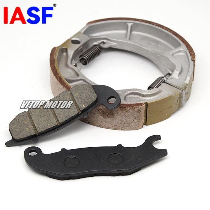 IASF Motorcycle Front Brake Pads Rear Brake Shoe Sets for HONDA WW125HV PCX Hybrid 2018 2019 2020 2