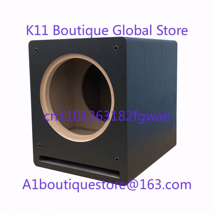 KYYSLB 10-12 Inch Subwoofer Wooden Speaker Empty Shell Audio Car Subwoofer Wooden DIY Enclosure Amp