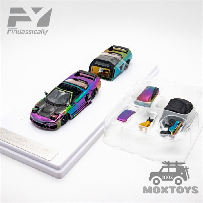 Findclassically 1: 64 NSX TRA ชุดสีชุบสีสันสดใส Limited 500 รถโมเดล