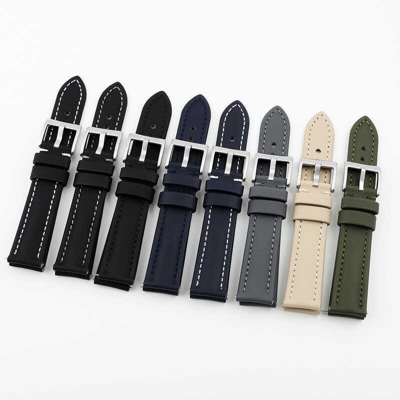 oth Watch Band 18Mm 1Mm 20Mm 21Mm 22Mm Foromega Blanc Seiko Divers Handmade Stitching Quick Release