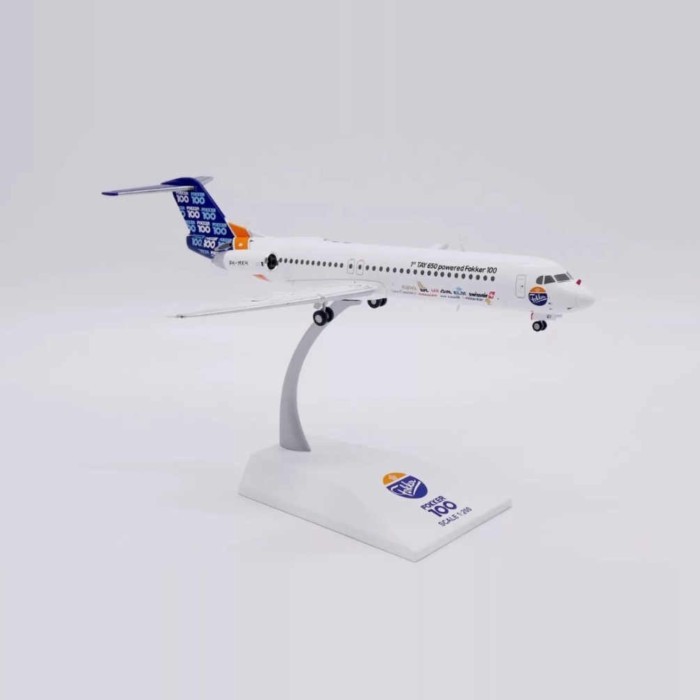 พร้อมสต็อก JC Wings 1: 200 Fokker Original Factory FK100 PH-MKH โมเดลเครื่องบินโลหะผสมออกจากโมเดลรถพ