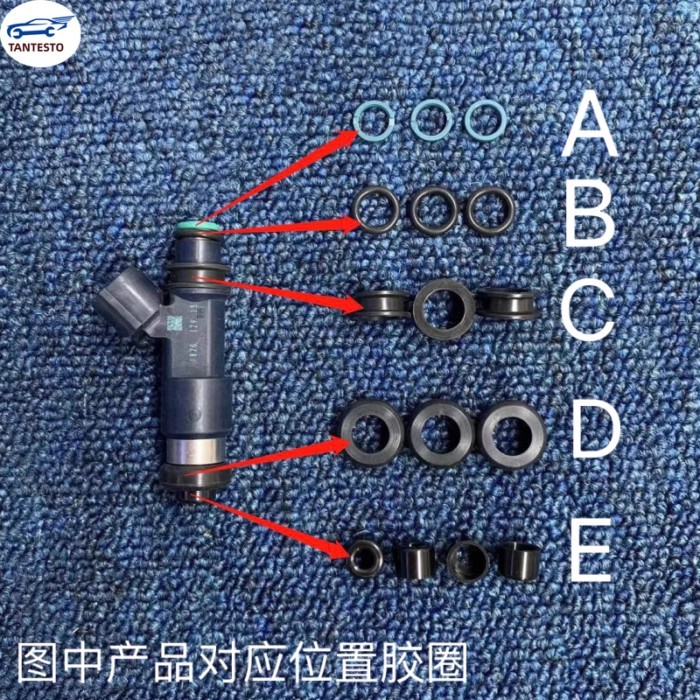 For Seal Ring Mitsubishi Lingshuai Cheetah Outlander Hafei 4G94 4G69 12 Hole Fuel Nozzle Rubber  Re