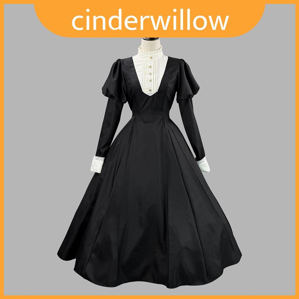 Streetwear Lolita Gothic Dress วัสดุนุ่มสําหรับกิจกรรมเครื่องแต่งกายธีมงานปาร์ตี้และ