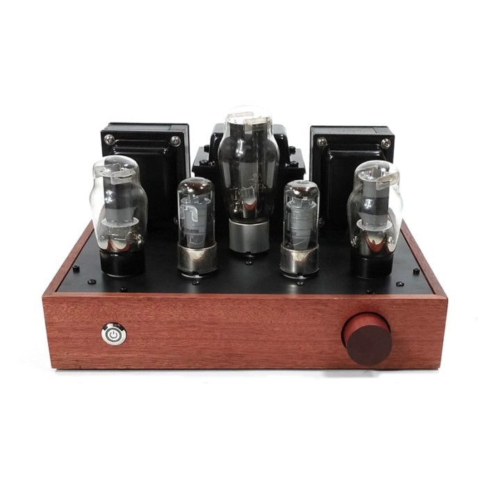 EL34 6P3P 6L6 KT66 single-ended tube power amplifier , 6J8P push. output power 8W*2,Frequency respo