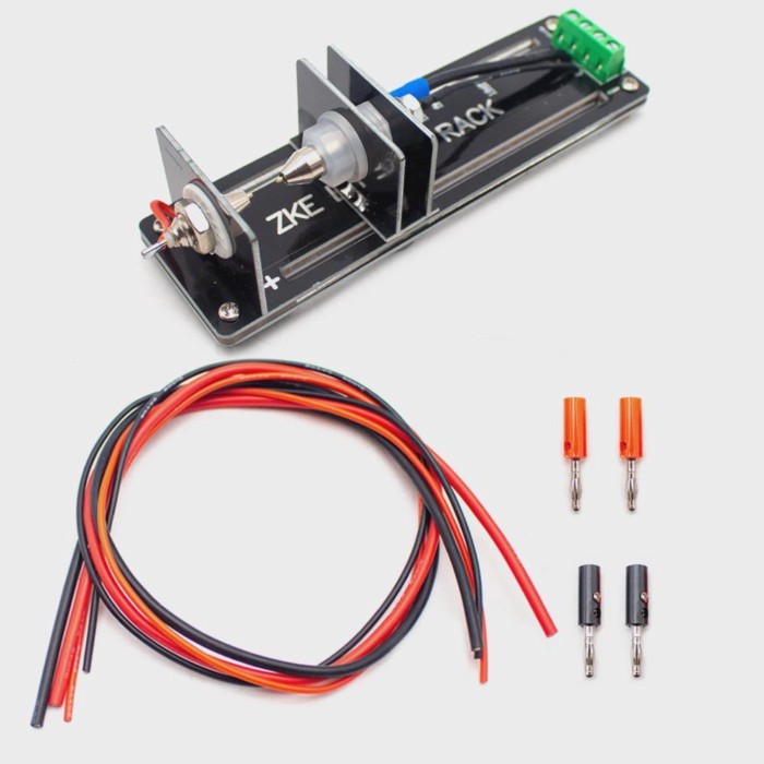 18650 AAA Battery Test Stand Fixture 26650 21700 Four-Wire Testing Jig Battery Clamp 10A