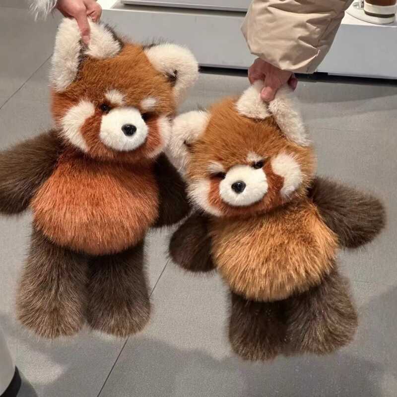 Stuffed Animal Plush Pillow Plush Panda Run Plush Toy Stuffed Fluffy Stuffed Raccoon Christmas Gift